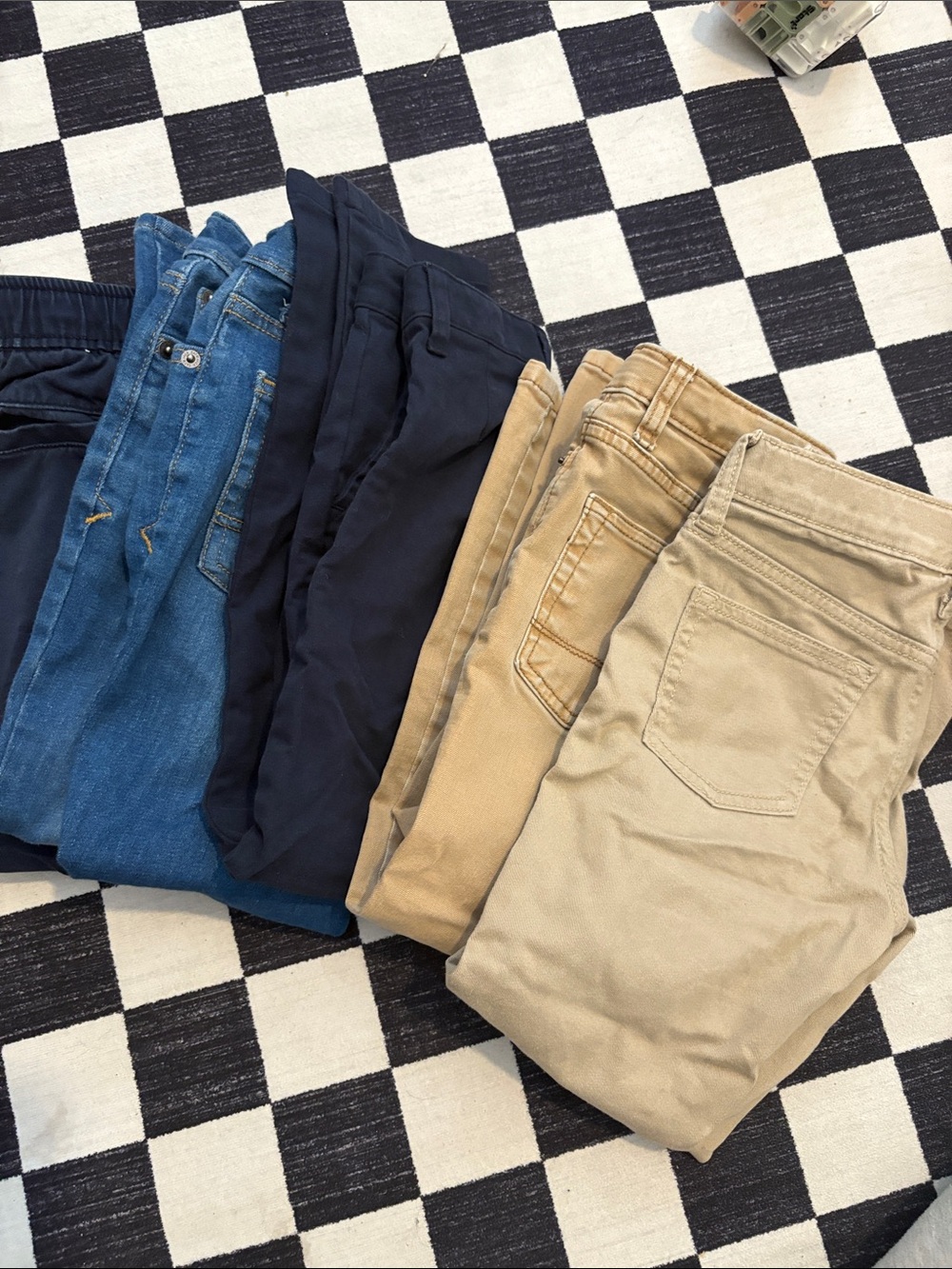 Boys Casual Jeans in Blue, Navy, and Khaki